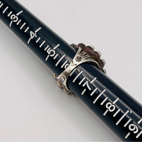 Authentic Vintage Navajo Fred Harvey Era Sterling Silver Dome Ring - Picture 11 of 16